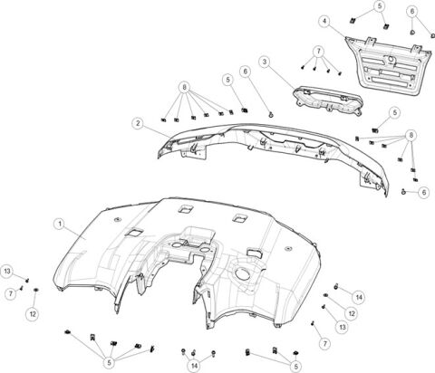TAIL PLASTIC PARTS