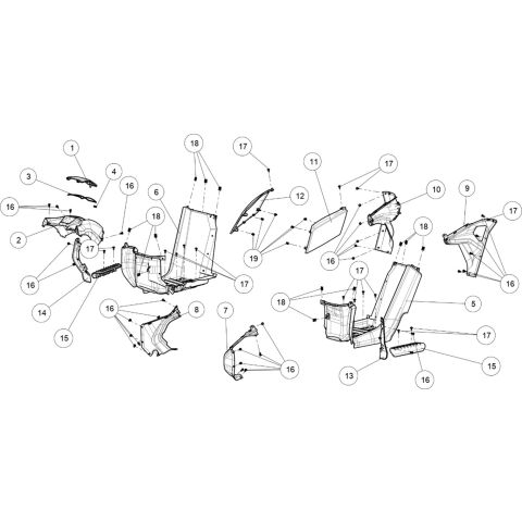 EXTERNAL PLASTIC PARTS(MIDDLE)