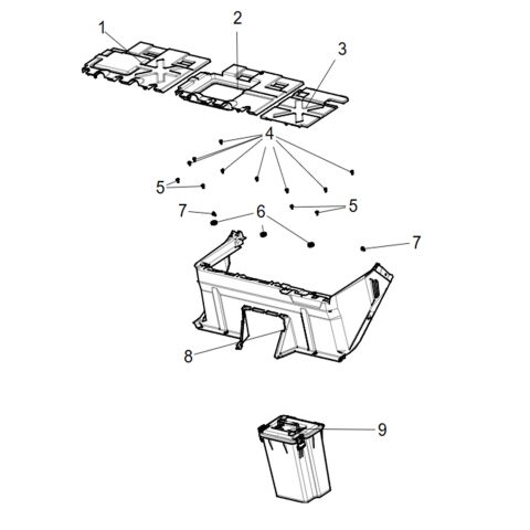 SEAT LOWER PLASTIC PARTS