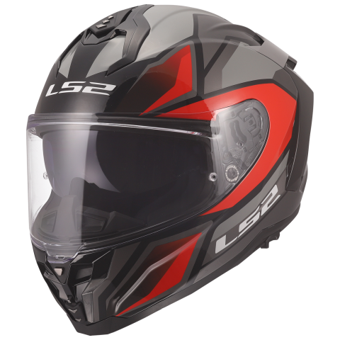 LS2 FF817 CHALLENGER II VIPER GREY RED 3XL