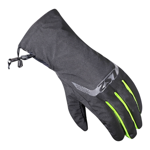 LS2 THERMORAIN GLOVES BLACK H-V YELLOW XL-3XL