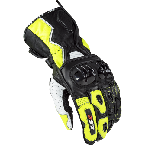 LS2 SWIFT RACING GLOVES BLACK NEON YELLOW L