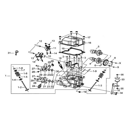 HEAD ASSY, CYLINDER(1)