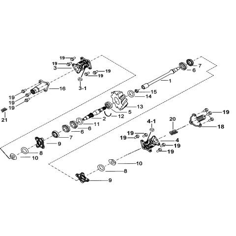 TRANSMISSION SYSTEM ASSY.