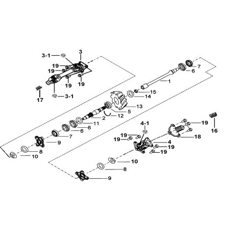 TRANSMISSION SYSTEM ASSY.