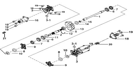 TRANSMISSION SYSTEM ASSY.