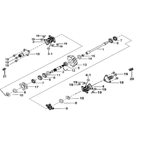 TRANSMISSION SYSTEM ASSY.