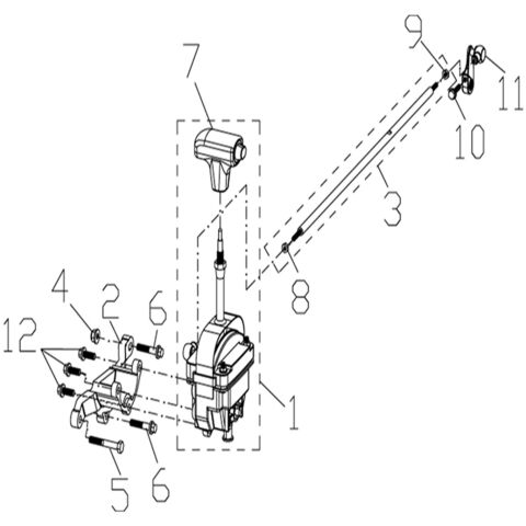 SHIFT ASSY (FOR ATV550 PROMAX)