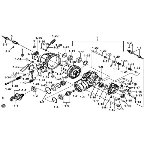 FRONT DIFFERENTIAL ASSY.(FOR LOCK)