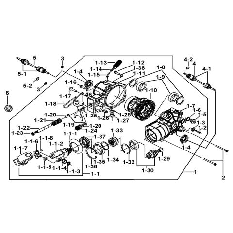 FRONT DIFFERENTIAL ASSY.(FOR NONE LOCK)