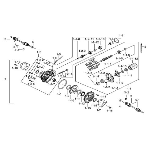 REAR DIFFERENTIAL ASSY.(FOR LOCK)