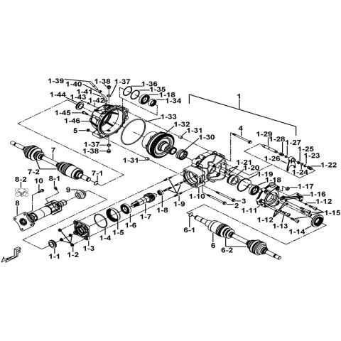 REAR DIFFERENTIAL ASSY.(FOR LOCK)