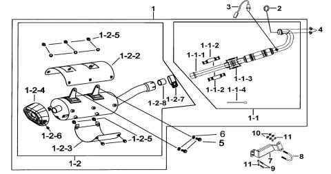 MUFFLER ASSY. (FOR EURO 5)