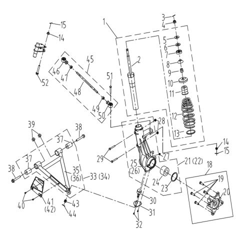 SHOCK ABSORBER FRONT (T3 EFI)