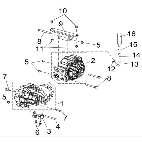 FRONT AND REAR DIFF. GEAR-BOX (OPTIONAL)