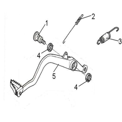 PEDAL, BRAKE (T3 EFI)