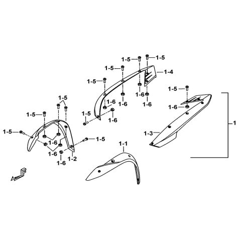FENDER SIDE RAIL ASSY.(OPTION)