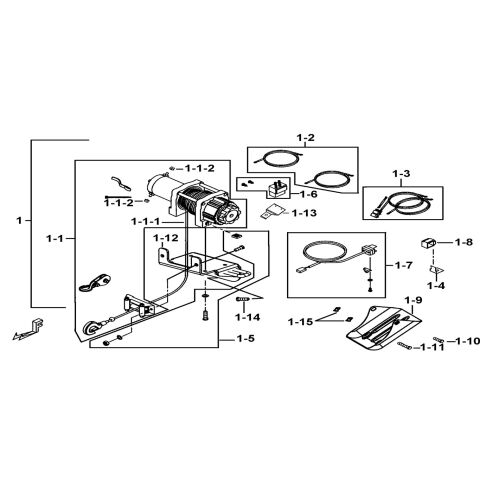 WINCH ASSY.(FOR COME UP)(OPTION)