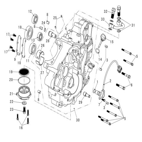 LEFT CRANKCASE