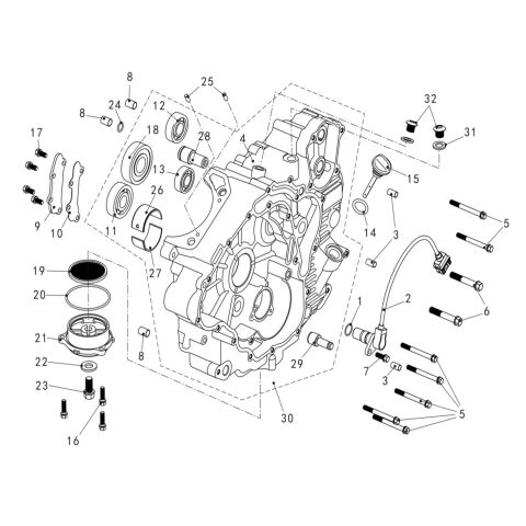 LEFT CRANKCASE