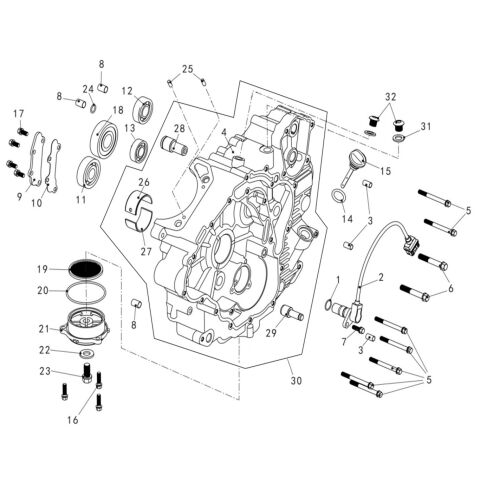 LEFT CRANKCASE