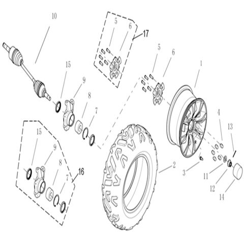 WHEEL FRONT LH SIDE Ver.24
