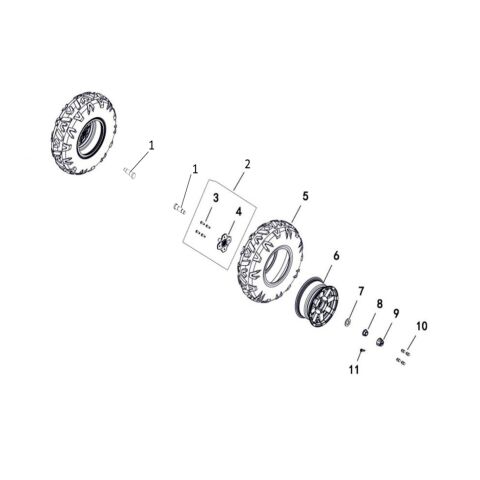 WHEEL FRONT (FOR LH80DU)