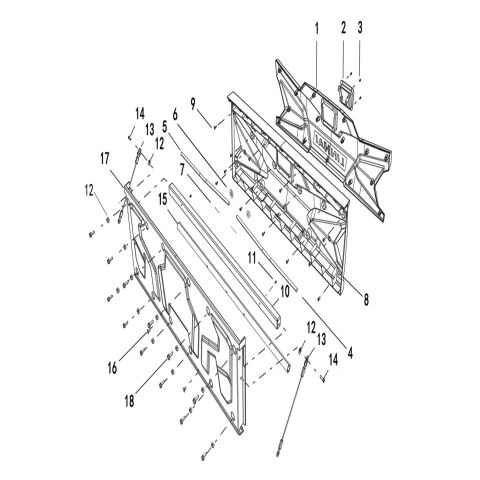 FENDER (FOR UTV WITH REAR PLASTIC CARGO)