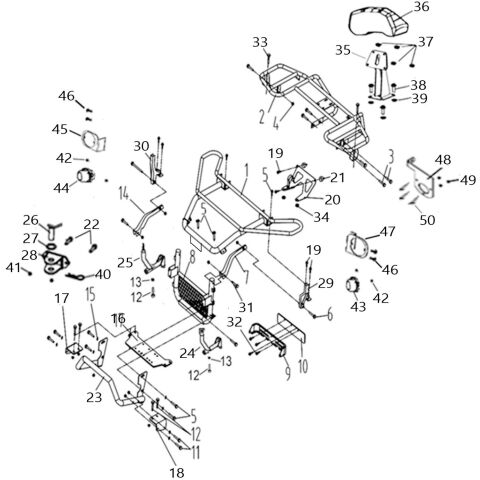 BUMPER AND RACK (-ProMax) (T3 EFI)