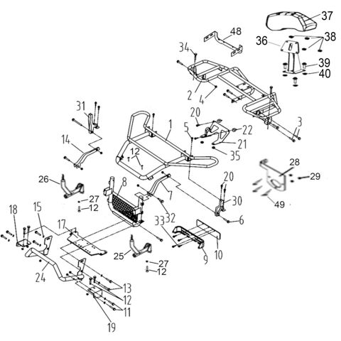 BUMPER AND RACK (-ProMax) (T3 EFI) (OPTION)