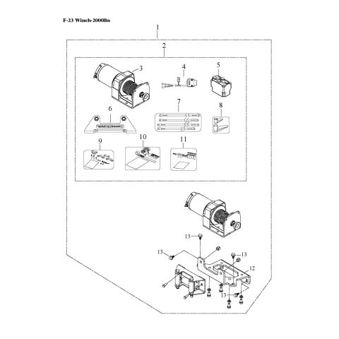 WINCH-2000lbs