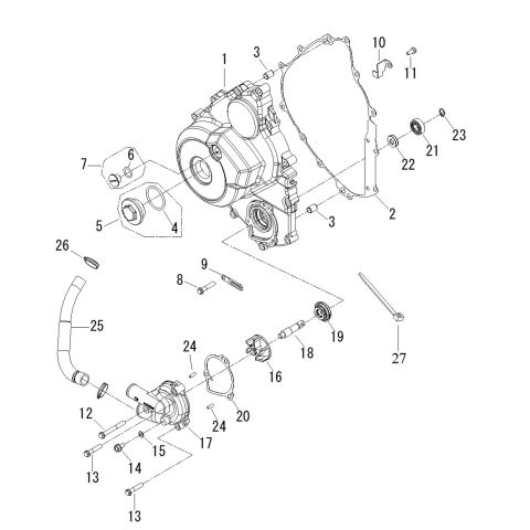 Cover, crankcase