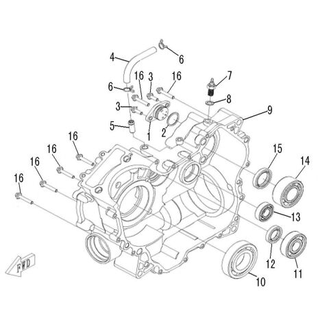 RIGHT CRANKCASE
