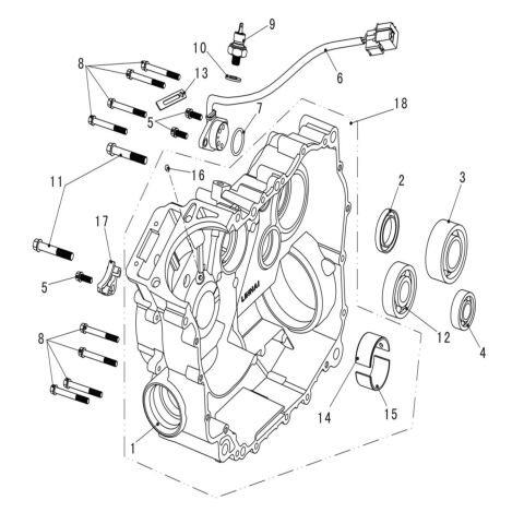 RIGHT CRANKCASE