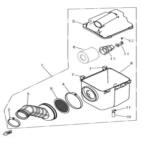 AIR CLEANER (EFI T3)