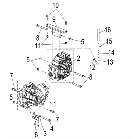 FRONT AND REAR GEAR-BOX