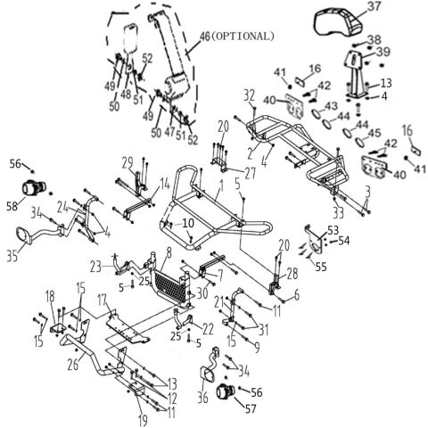 BUMPER AND RACK (EFI T3, HOMOLOGATED)
