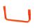 Red long car left foot guard bar assembly (Item nr. 6)